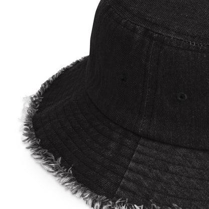 Blactive Distressed denim bucket hat